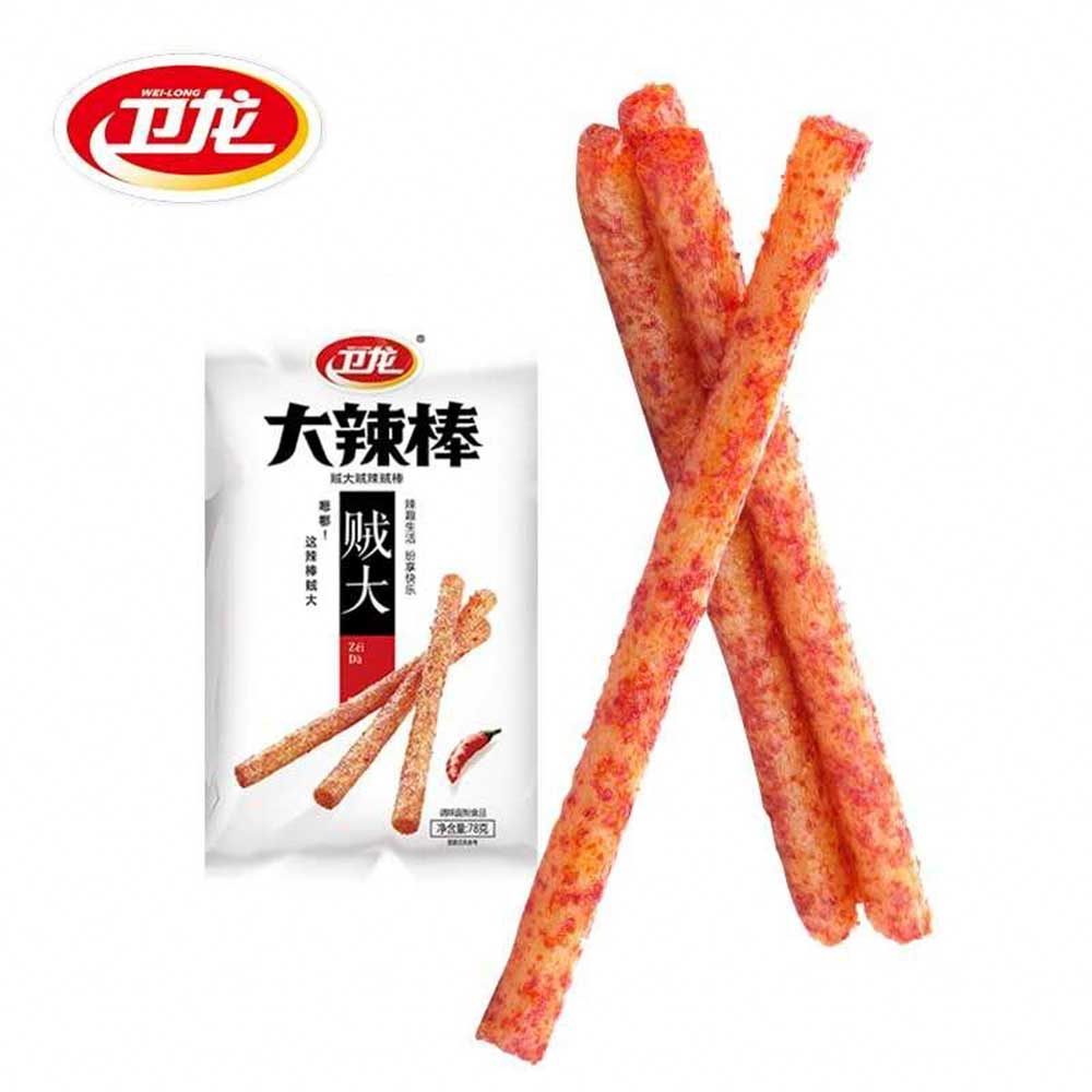 Weilong Latiao Bastoni Snack Cinese Piccante di Frumento - 106g